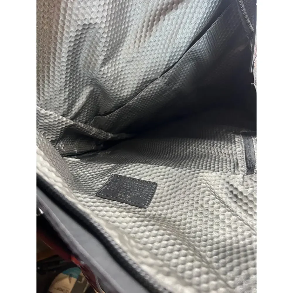 TUMI ALPHA BRAVO "Luke" Roll-Top Backpack Bag Silver Ballistic Nylon 223388RS2 - Picture 14 of 15